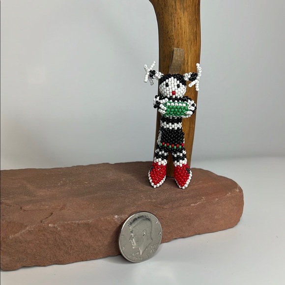Zuni Other - Handcrafted Beaded Clown Keychain